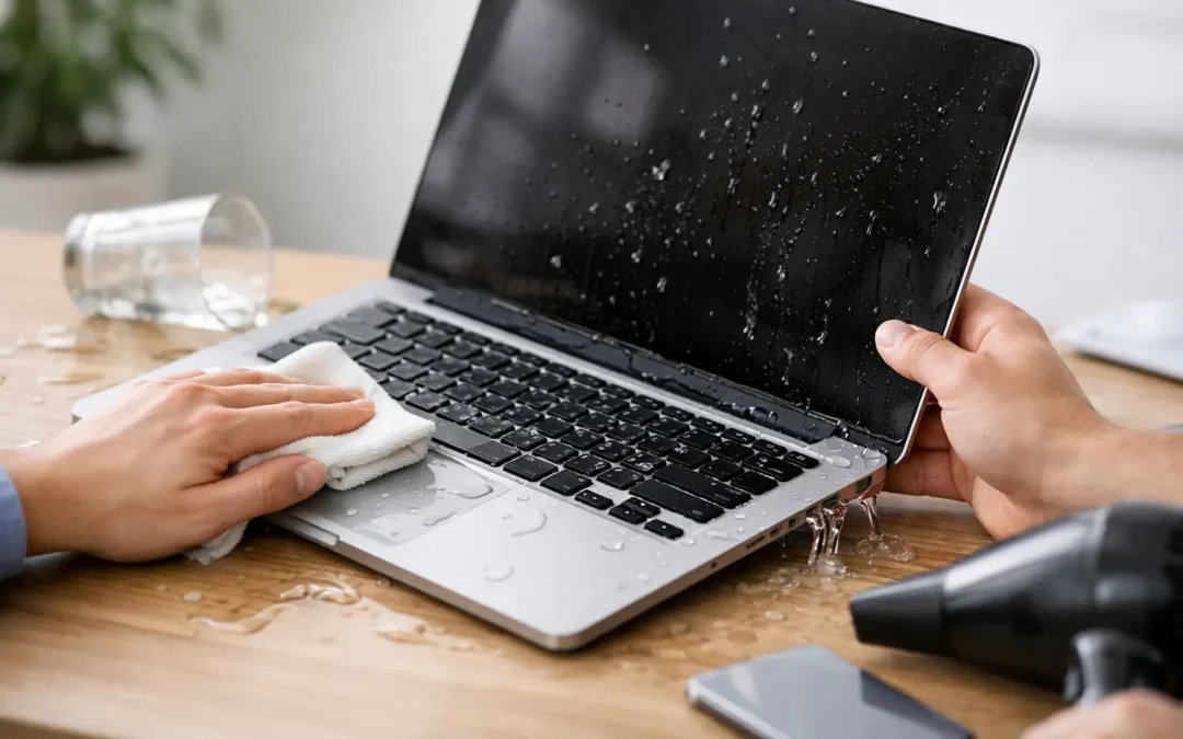 How to Recover a Wet Laptop: First Steps